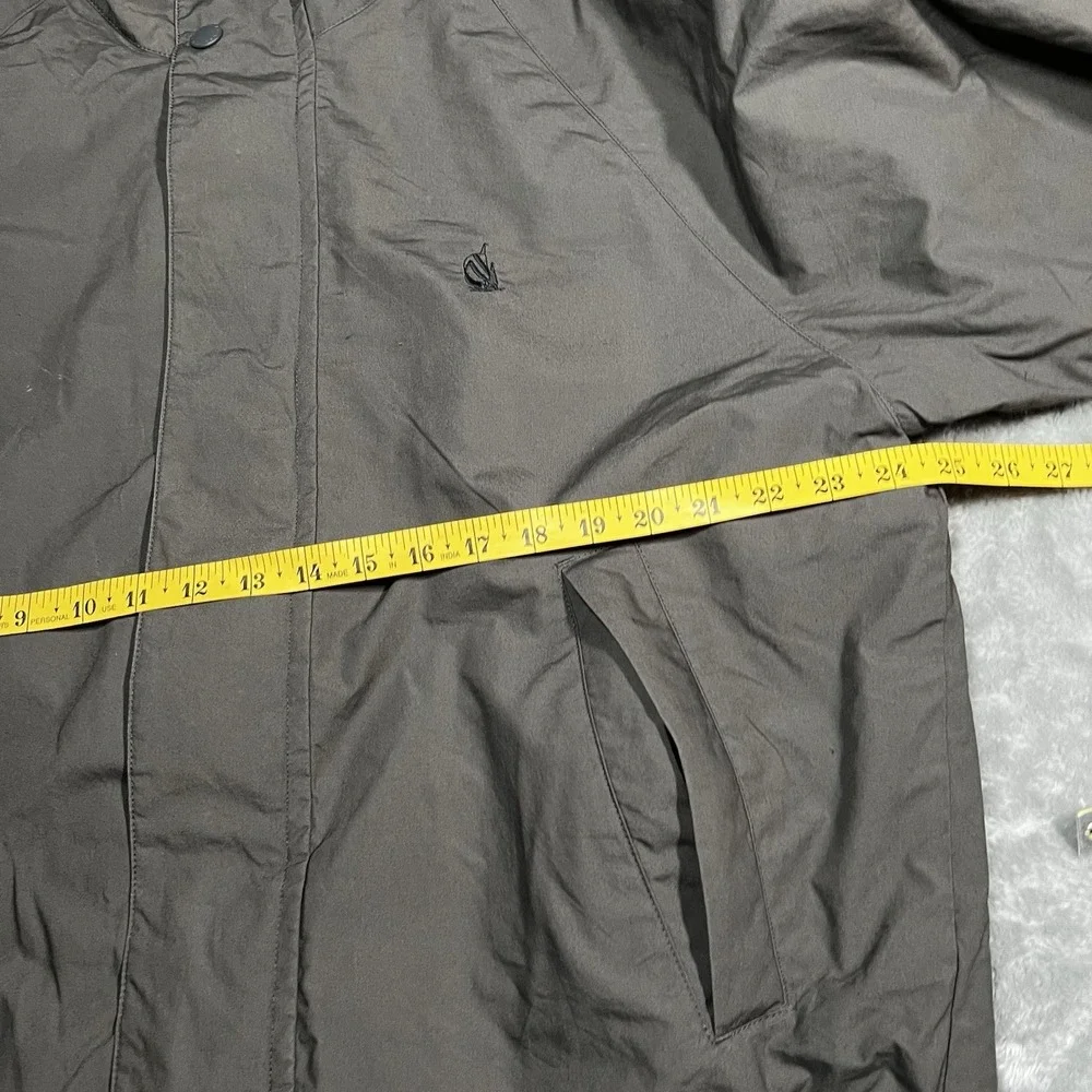 Nautica Jacket Men Size Medium Yellow Blue Reversible Windbreaker Hooded Zip VTG